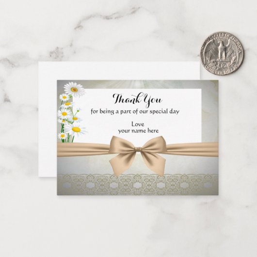 Daisy danke Ihnen Karten (Vorderseite/Rückseite Beispiel)