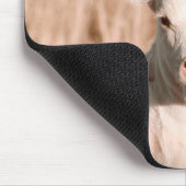 Daisy, das liebliche Weiße Kalb Mousepad (Ecke)