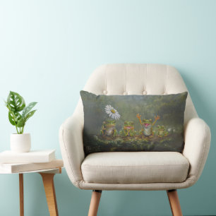 "Daisy Day" Frösche Lendenkissen