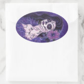 Daisy Day of the Dead Glamour Girl By Renee Ovaler Aufkleber (Tasche)