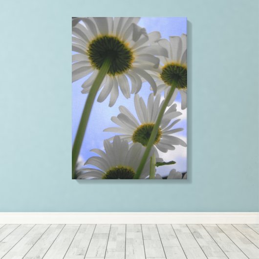 Daisy Day Wrapped Canvas Leinwanddruck (Insitu (Holzboden))