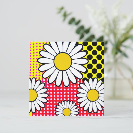 Daisy Days Feiertagskarte (Stehend Vorderseite)