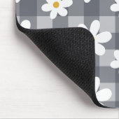 Daisy Days Mousepad - Black Gingham (Ecke)