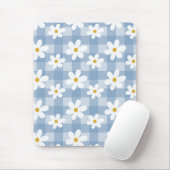 Daisy Days Mousepad - Blue Gingham (Mit Mouse)