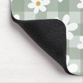 Daisy Days Mousepad - Green Gingham (Ecke)