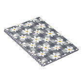 Daisy Days Notebook - Black Gingham Notizblock (Rechte Seite)