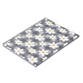 Daisy Days Notebook - Black Gingham Notizblock (Linke Seite)