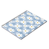 Daisy Days Notebook - Blue Gingham Notizblock (Linke Seite)