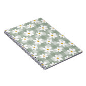 Daisy Days Notebook - Green Gingham Notizblock (Rechte Seite)