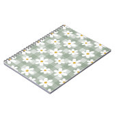 Daisy Days Notebook - Green Gingham Notizblock (Linke Seite)