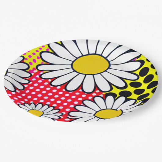 Daisy Days Pappteller (Schrägansicht)