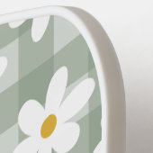 Daisy Days Pickleball Paddle - Green Gingham (Linke Seite)