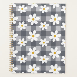 Daisy Days Planner - Black Gingham Planer