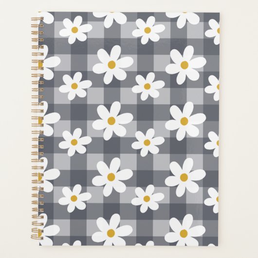 Daisy Days Planner - Black Gingham Planer (Vorderseite)