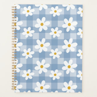 Daisy Days Planner - Blue Gingham Planer