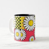 Daisy Days Zweifarbige Tasse (Vorderseite Links)