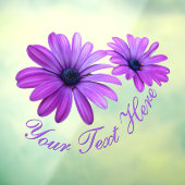 Daisy Decal Personalize Gerbera Daisy Window Fensteraufkleber (Blatt 3)