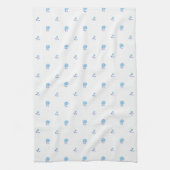 Daisy Delight Blue Geschirrtuch (Vertikal)