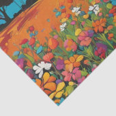 Daisy Delight Pop Art Blossoms decoupage Seidenpapier (Detail)