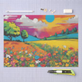 Daisy Delight Pop Art Blossoms decoupage Seidenpapier (Handwerk)