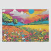 Daisy Delight Pop Art Blossoms decoupage Seidenpapier (Vorderseite)