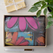 Daisy Delight Pop Art Blossoms decoupage Seidenpapier (Geschenk)