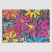 Daisy Delight Pop Art Blossoms decoupage Seidenpapier (Vorderseite)