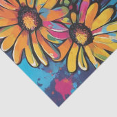 Daisy Delight Pop Art Blossoms decoupage Seidenpapier (Detail)