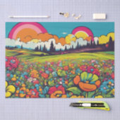 Daisy Delight Pop Art Blossoms decoupage Seidenpapier (Handwerk)