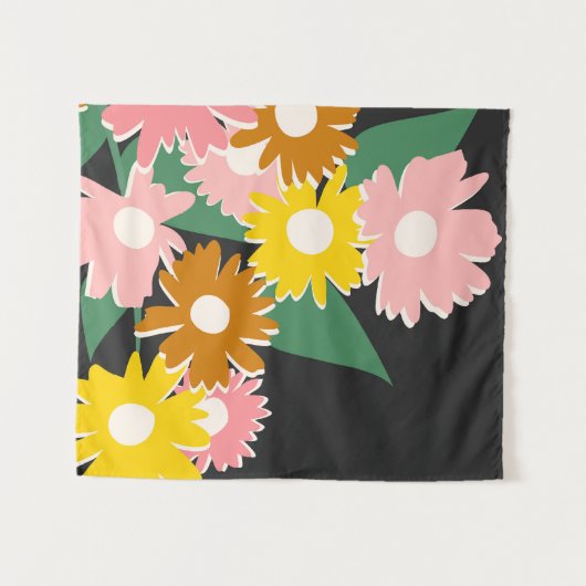 Daisy Delight Wandteppich (Vorderseite (Horizontal))