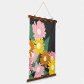 Daisy Delight Wandteppich Mit Holzrahmen (Gewinkelt)