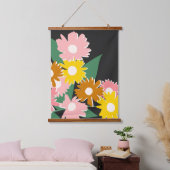 Daisy Delight Wandteppich Mit Holzrahmen (Schlafzimmer)