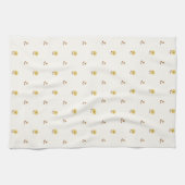 Daisy Delight Yellow Brown Geschirrtuch (Horizontal)
