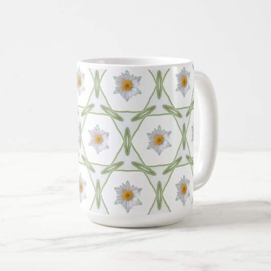 Daisy Design - Geometric Daisy Design Cup Kaffeetasse (VorderseiteRechts)
