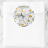 Daisy Design Runder Aufkleber (Tasche)