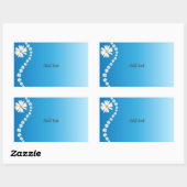 Daisy Design Template Rechteckaufkleber Rechteckiger Aufkleber (Blatt)