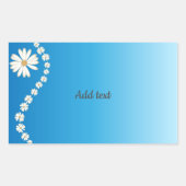Daisy Design Template Rechteckaufkleber Rechteckiger Aufkleber (Vorderseite)