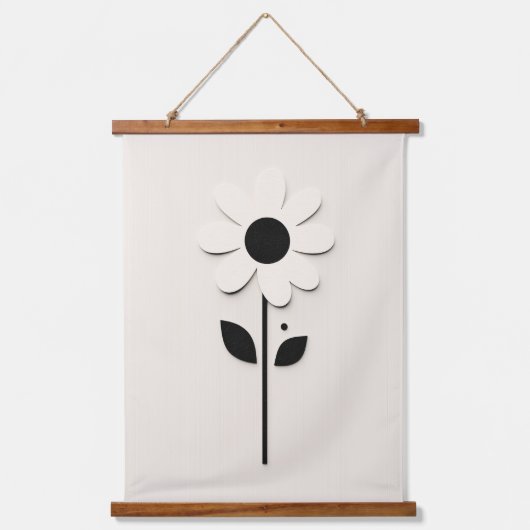 Daisy Design Wandteppich Mit Holzrahmen (Vorderseite)