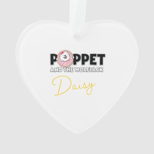 Daisy die samoyed ornament (Rückseite)