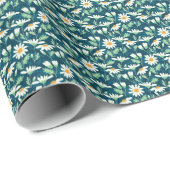 Daisy Ditsy Chamomile Romantische Print Geschenkpapier (Rolleneckpunkt)