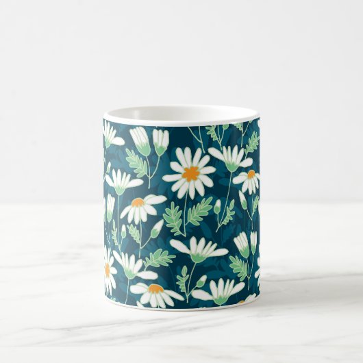 Daisy Ditsy Chamomile Romantische Print Kaffeetasse (Mittel)