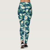 Daisy Ditsy Chamomile Romantische Print Leggings (Rückseite)