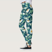 Daisy Ditsy Chamomile Romantische Print Leggings (Links)