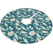 Daisy Ditsy Chamomile Romantische Print Polyester Weihnachtsbaumdecke (Schrägansicht)