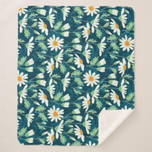 Daisy Ditsy Chamomile Romantische Print Sherpadecke