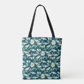 Daisy Ditsy Chamomile Romantische Print Tasche (Rückseite)