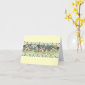 Daisy Dogs Yorkie Welppies Karte (Gelbe Blume)