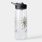 Daisy Doodle Blume Personalisiert Monogramm Trinkflasche (Rechts)