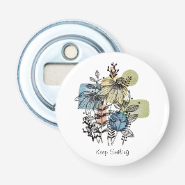 Daisy Doodle in Tinte und Wasserfarbe Flaschenöffner