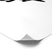 Daisy Doodle in Tinte und Wasserfarbe Poster (Ecke)